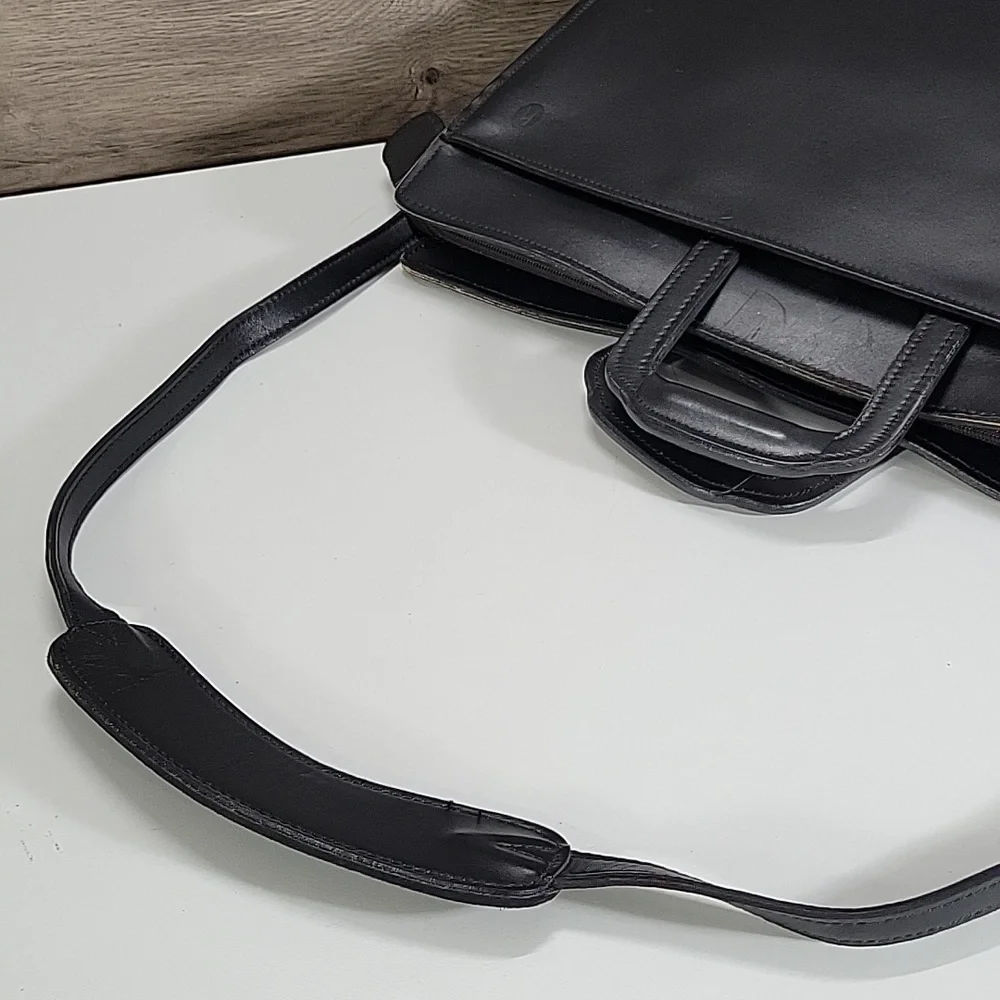 Vintage Hartmann Black Leather Briefcase